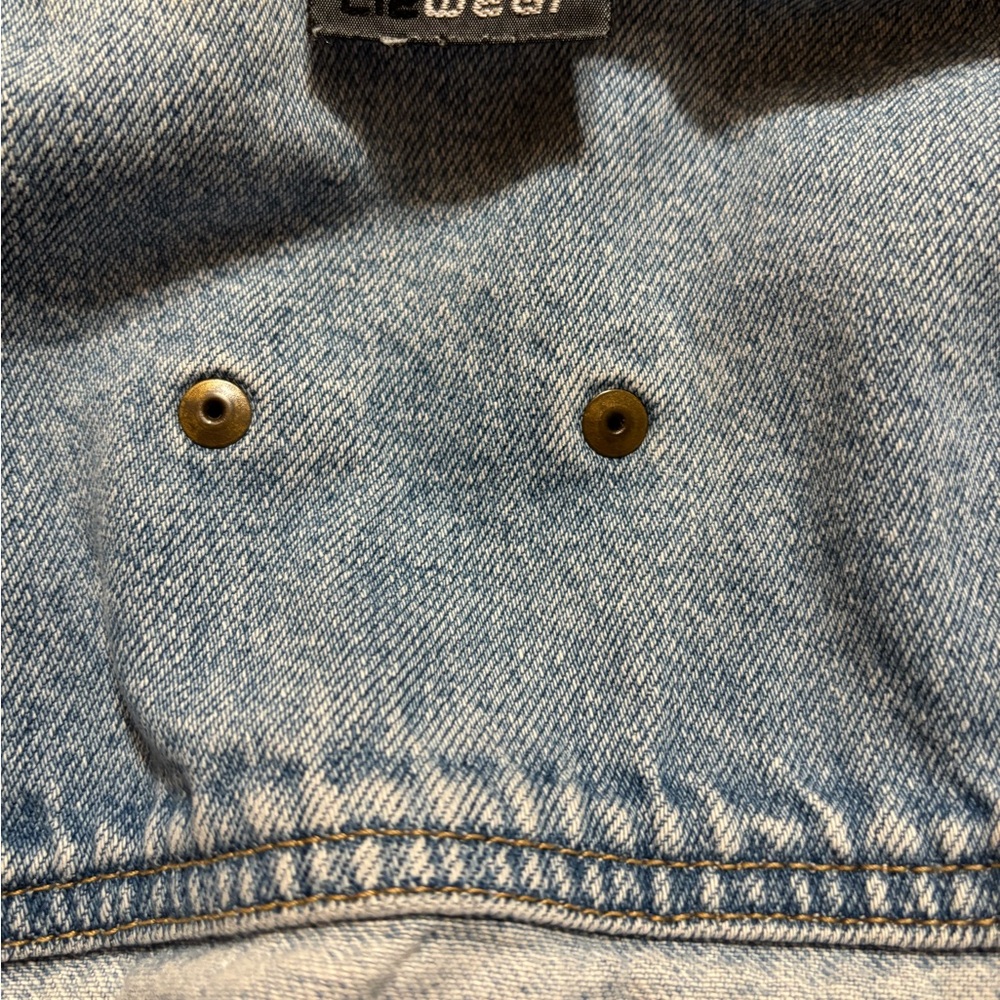 Liz Wear Vintage Blue Denim Vest - Picture 3 of 3